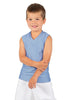 Solid Lycra Sleeveless Vneck Boys Tank