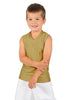 Solid Lycra Sleeveless Vneck Boys Tank