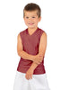 Solid Lycra Sleeveless Vneck Boys Tank
