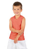Solid Lycra Sleeveless Vneck Boys Tank
