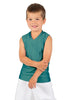 Solid Lycra Sleeveless Vneck Boys Tank