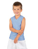 Solid Lycra Sleeveless Vneck Boys Tank