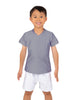 Solid Lycra Boys V-Neck T-Shirt