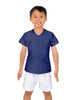 Solid Lycra Boys V-Neck T-Shirt
