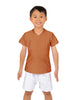 Solid Lycra Boys V-Neck T-Shirt