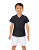 Solid Lycra Boys V-Neck T-Shirt