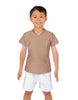 Solid Lycra Boys V-Neck T-Shirt