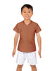 Solid Lycra Boys V-Neck T-Shirt
