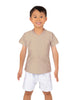 Solid Lycra Boys V-Neck T-Shirt