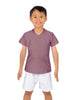 Solid Lycra Boys V-Neck T-Shirt