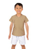 Solid Lycra Boys V-Neck T-Shirt