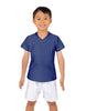 Solid Lycra Boys V-Neck T-Shirt
