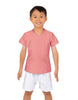 Solid Lycra Boys V-Neck T-Shirt