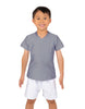 Solid Lycra Boys V-Neck T-Shirt