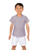 Solid Lycra Boys V-Neck T-Shirt