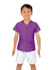 Solid Lycra Boys V-Neck T-Shirt
