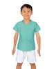 Solid Lycra Boys V-Neck T-Shirt