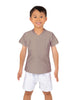 Solid Lycra Boys V-Neck T-Shirt