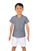 Solid Lycra Boys V-Neck T-Shirt