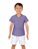 Solid Lycra Boys V-Neck T-Shirt