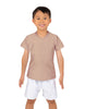 Solid Lycra Boys V-Neck T-Shirt