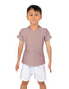 Solid Lycra Boys V-Neck T-Shirt