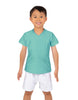 Solid Lycra Boys V-Neck T-Shirt