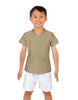 Solid Lycra Boys V-Neck T-Shirt