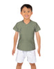 Solid Lycra Boys V-Neck T-Shirt