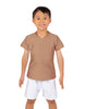 Solid Lycra Boys V-Neck T-Shirt