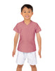 Solid Lycra Boys V-Neck T-Shirt