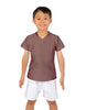 Solid Lycra Boys V-Neck T-Shirt