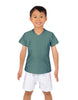 Solid Lycra Boys V-Neck T-Shirt