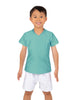 Solid Lycra Boys V-Neck T-Shirt