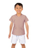 Solid Lycra Boys V-Neck T-Shirt