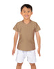 Solid Lycra Boys V-Neck T-Shirt