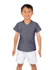 Solid Lycra Boys V-Neck T-Shirt