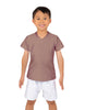 Solid Lycra Boys V-Neck T-Shirt