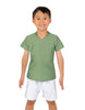 Solid Lycra Boys V-Neck T-Shirt