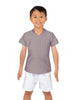 Solid Lycra Boys V-Neck T-Shirt