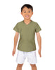 Solid Lycra Boys V-Neck T-Shirt