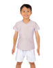 Solid Lycra Boys V-Neck T-Shirt