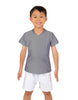Solid Lycra Boys V-Neck T-Shirt