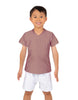 Solid Lycra Boys V-Neck T-Shirt