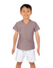 Solid Lycra Boys V-Neck T-Shirt