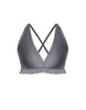 Solid Lycra V Bra with Ruffles