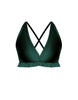 Solid Lycra V Bra with Ruffles