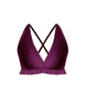 Solid Lycra V Bra with Ruffles