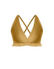 Solid Lycra V Bra with Ruffles