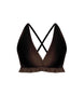 Solid Lycra V Bra with Ruffles